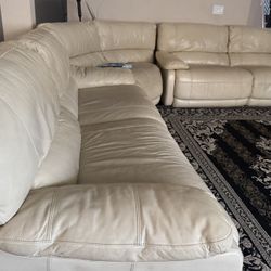 3 piece Leather power recliner set 