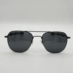 American Optics Matte Black Orig. Pilot Sunglasses