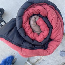 Red And Black Sleeping Bag 