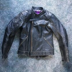 Shift ladies leather motorcycle jacket