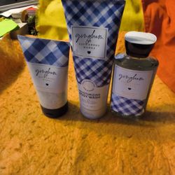 3 pack of body and bath works from Gingham we will not separate all new