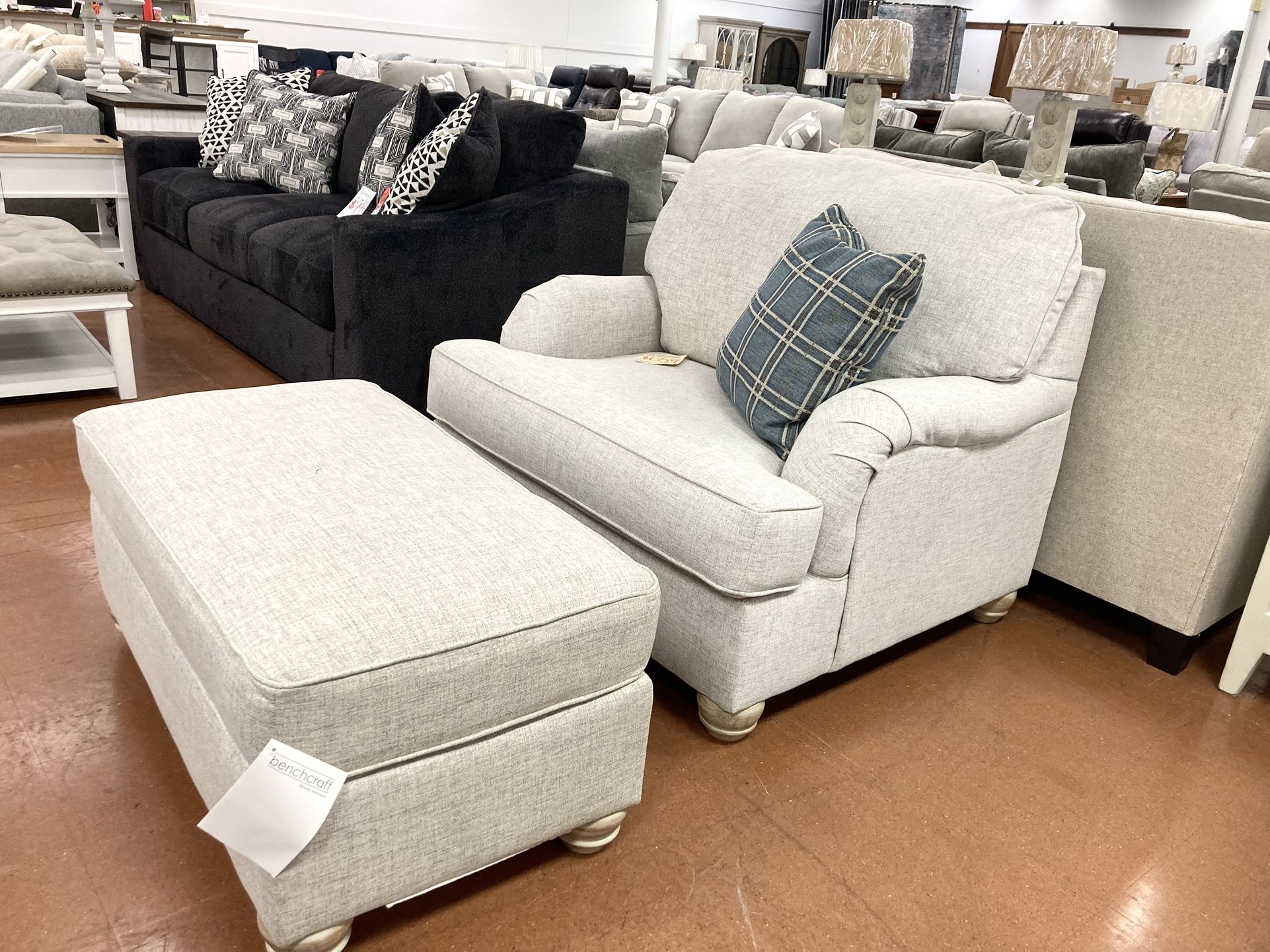 New Chair 1/2 & Ottoman — CLEARANCE