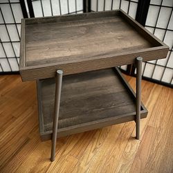 Metal & Wood Finish Nightstands