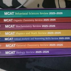 Kaplan MCAT BOOKS 2025-2026 + MCAT Princeton REVIEW