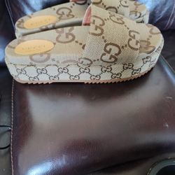 Gucci Womens Platform Slides
