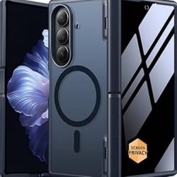  Magnetic for Z Fold 7 Case with Privacy Screen Protector, Samsung Galaxy Z Fold7 Cover[Compatible with Magsafe & Full Body Hinge Protection] Shockpro