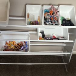 Toy organizer with 16 bins