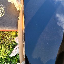 A Nice Black Glass Table Still In The Wrap