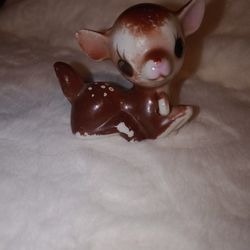 Vintage Deer Figurine with Baby Fawn on Chain Leash, Porcelain Ceramic Deer Figure 1950's Japan Bow Tie Anthropomorphic Animal Fawn Figurine

 Thumbnail