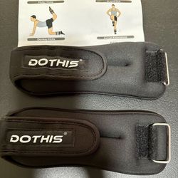 New - Ankle Weights 1 Pair 2.5 lbs Each. 