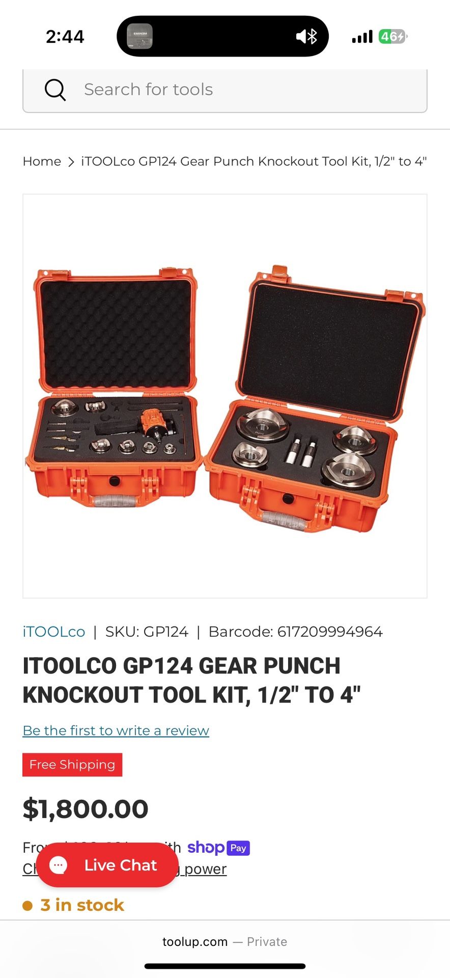 Full Knockout Set Electrical Took