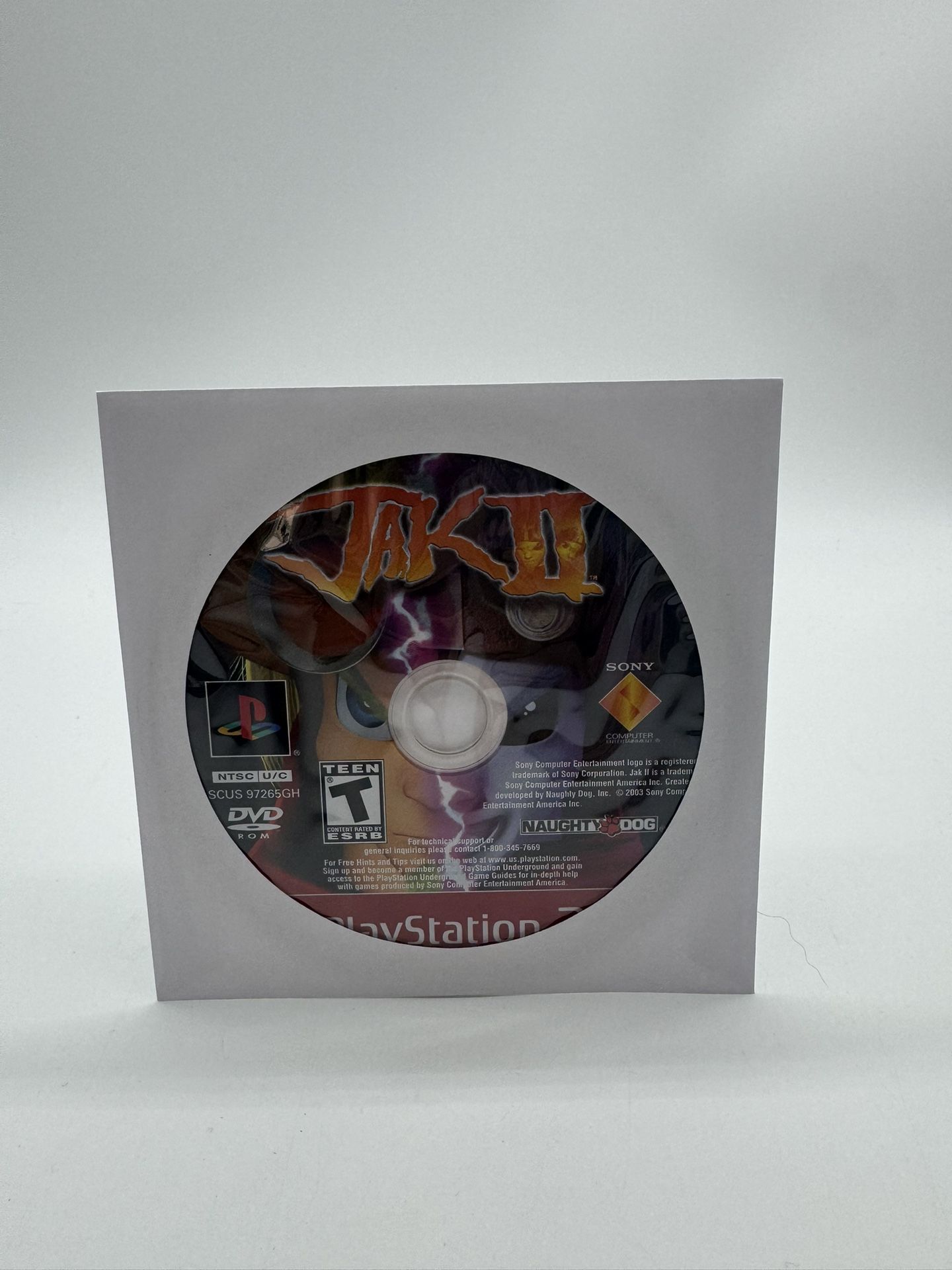 Jak II 2 Greatest Hits (Sony PlayStation 2, PS2) Disc Only Tested