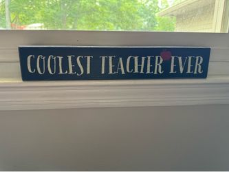 Wooden sign for teacher gift