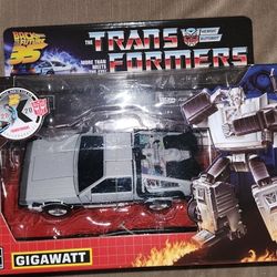Transformers Back To The Future DeLorean Gigawatt Prime 