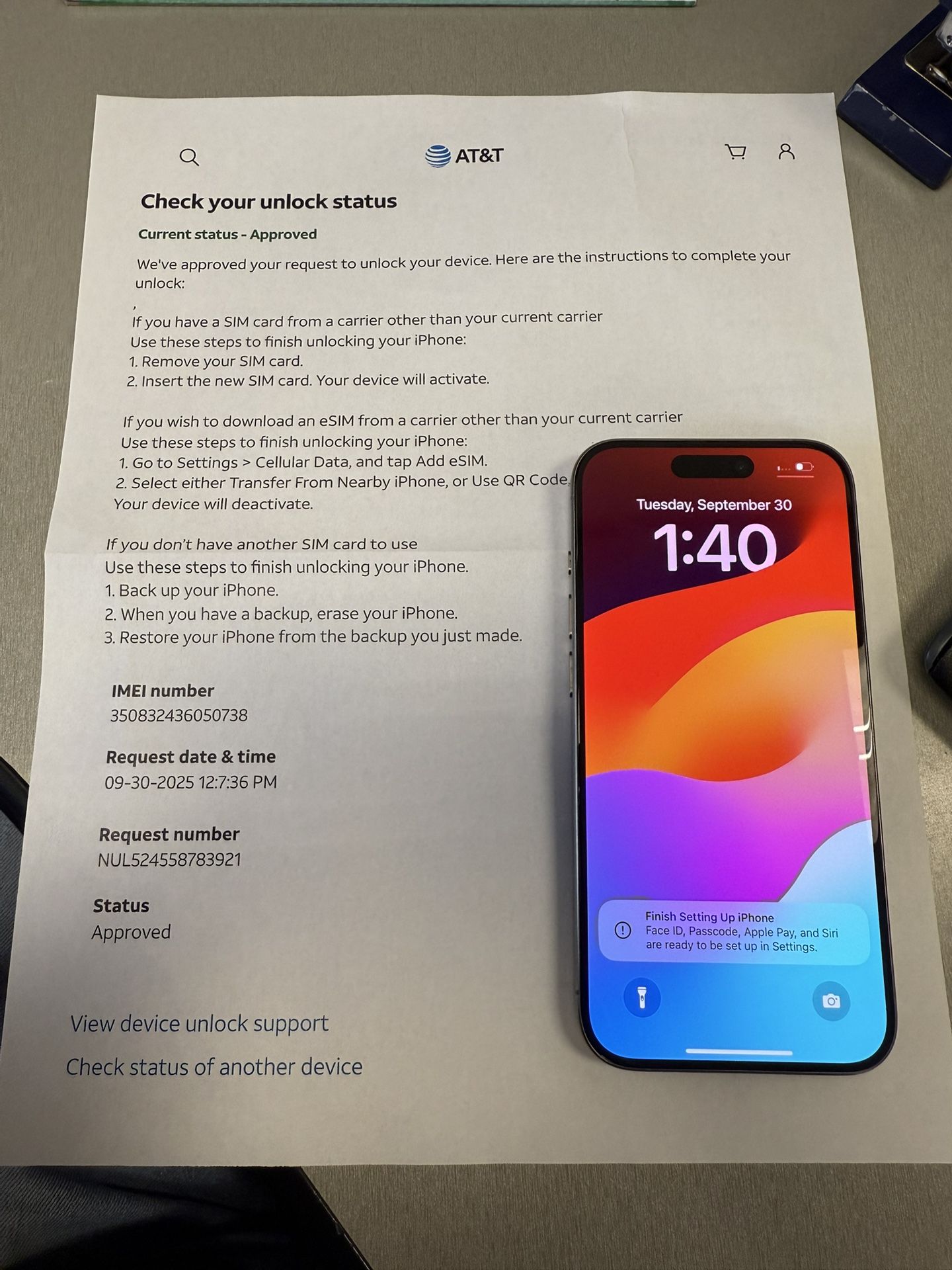 iPhone 15Pro 256g Unlocked
