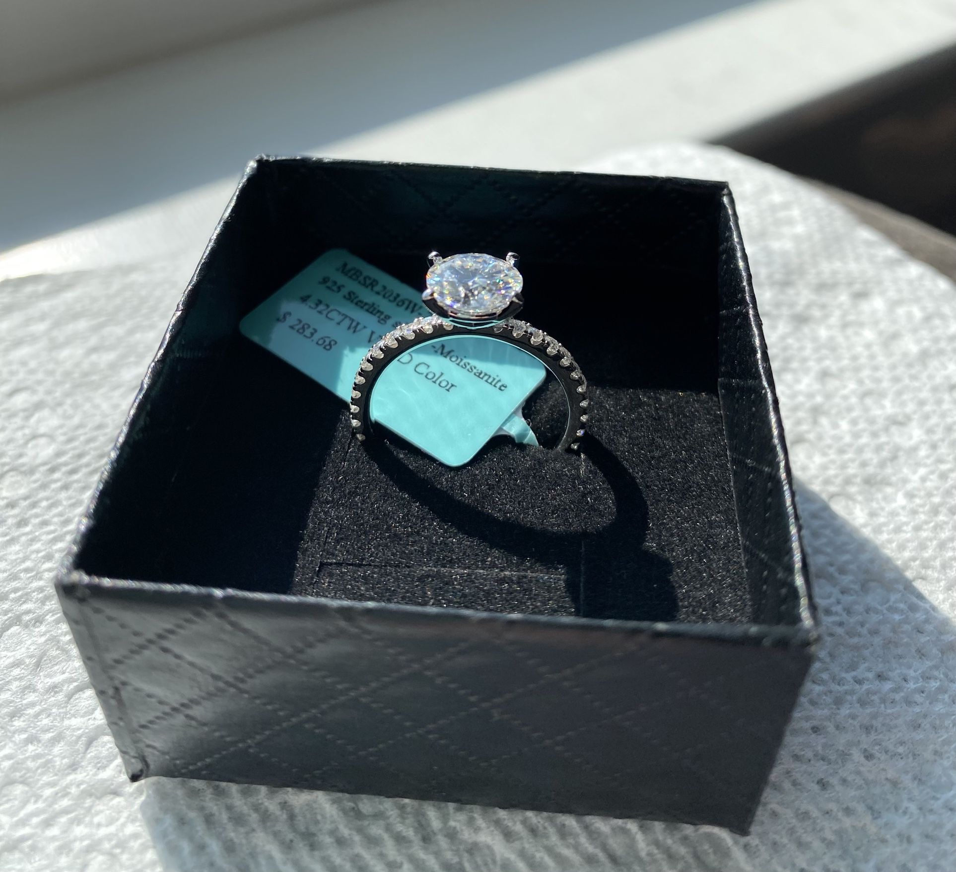 Size 7 Moissanite Engagement Ring