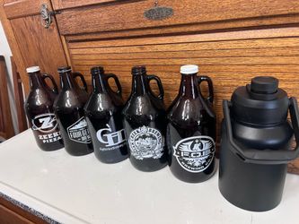 Empty glass containers