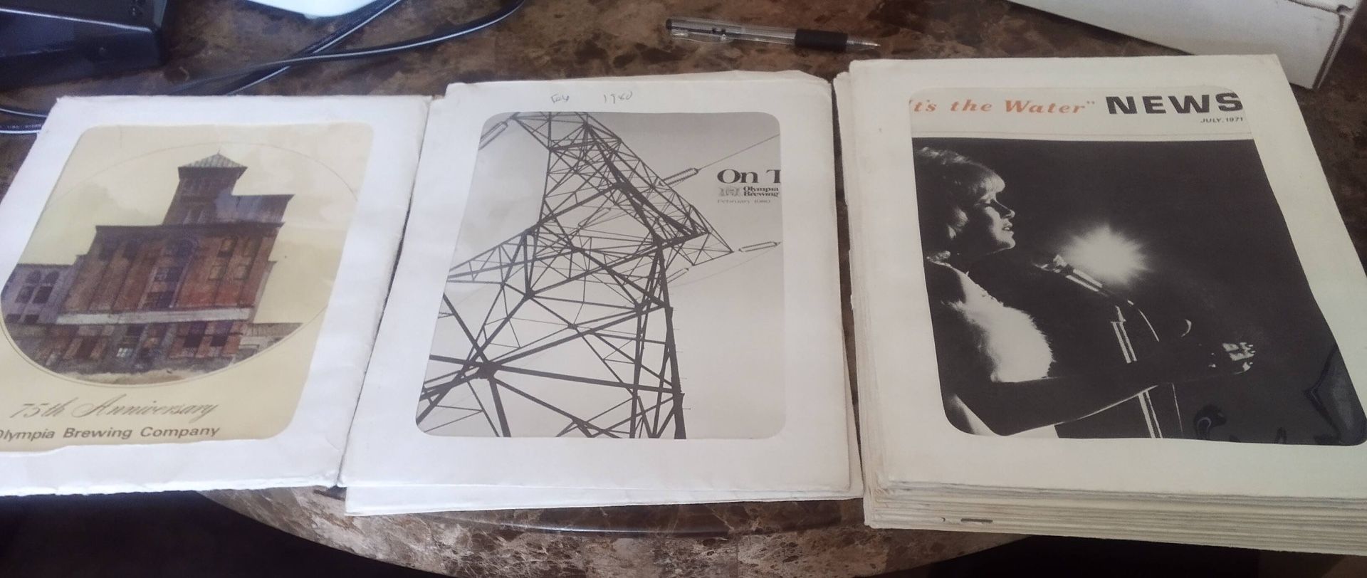 Olympia brewery newsletters memorabilia