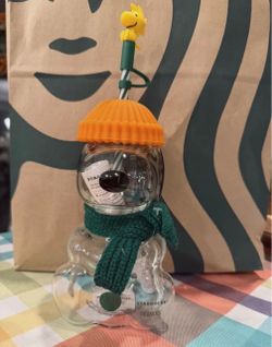 Starbucks x Peanuts Snoopy Glass Cold Cup 24oz Fall 2026 NEW SOLD OUT IN HAND