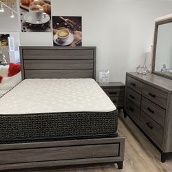 Five piece bedroom set with FREE mattress
