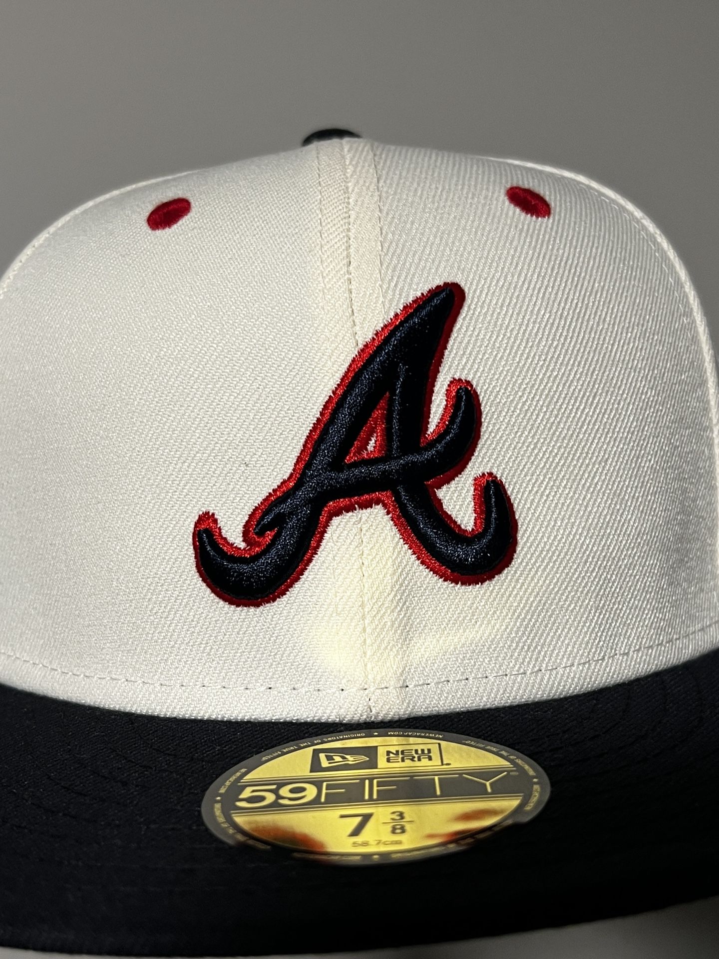A-Wax Atlanta Braves Batterman Side Patch 2Tone White/Navy New Era