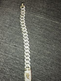 Diamon Prong Link Bracelet