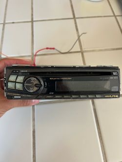 alpine cde 7872 radio head unit
