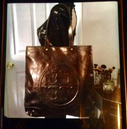 Tory Burch copper big Hobo Bag