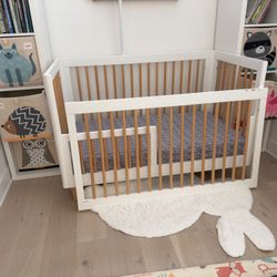 Babyletto Lolly Crib White And Wood 