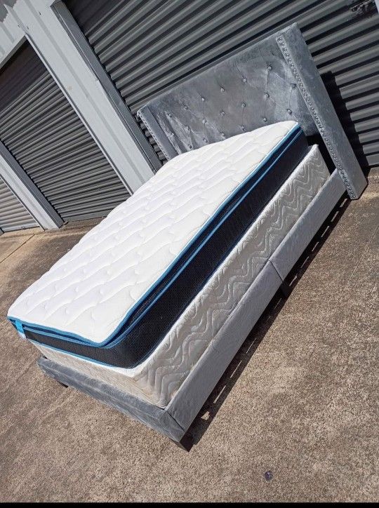Cama Queen Size Bed Frame & Mattress _ Perfect Price