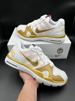 Size 11 - Nike Air Trainer 1.2 Low Manny Pacquiao White Metallic Gold 2010