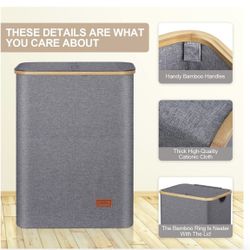 DOFASAYI Laundry Hamper with lid Great Condition ( Only Used For Blanket Storage Not Dirty Clothes ) 