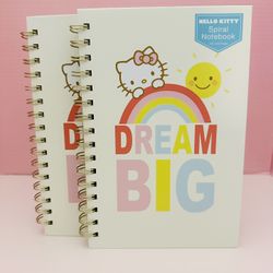 hello kitty spiral notebooks. 
