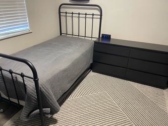 Twin bed & dresser
