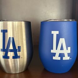 Set Of 2 LA Drink Cups With Lids