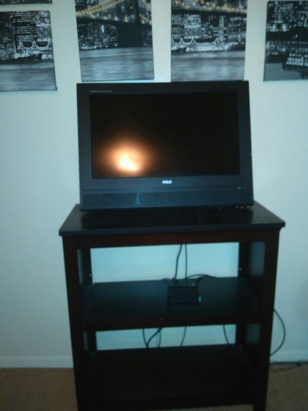 Tv and table