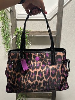 Coach Leopard Print Tote Bag