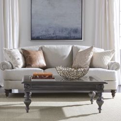 White Ethan Allen Couch 