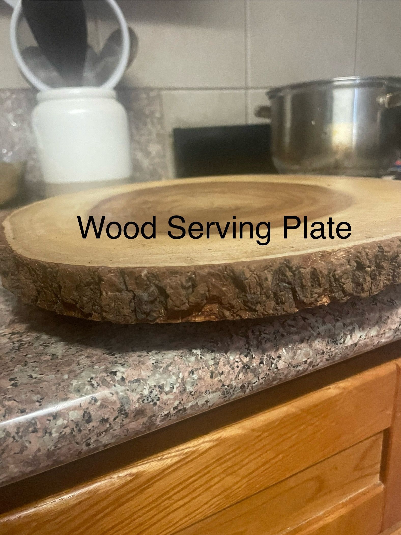 Wood serving Plate