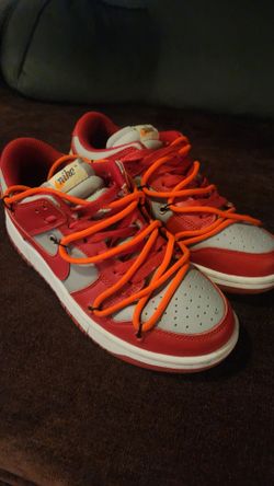 Off white Nike dunks red