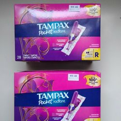 Tampax pocket radiant - 28 pack