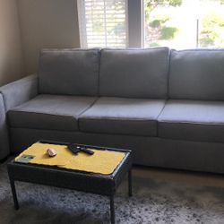 Like Brand New Grey 3 Seater Couch And Loveseat 