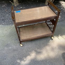 Vintage Cart On Wheels 