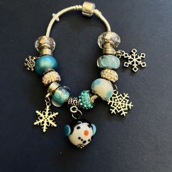 Pandora Style Christmas Charm Braclets 