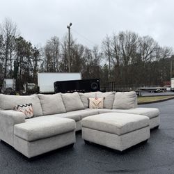Ashley Sectional W/Ottoman ( Delivery Offered ! )