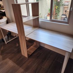 Double Desk - Book Shelf Separator