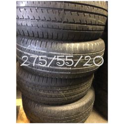 Used tires for sale 275/55/20 $240 all four free installation and balancing