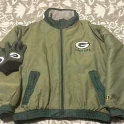 Green Bay Packers NFL Men’s Vintage Pro Player Jacket! Size XL! GUC!
