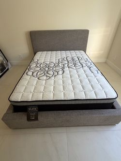 •  Elite Bamboo Luxe  Queen   12” pillow top.      New mattress in a plastic sealed.     We offer same day delivery  Venta de colchones  ☎️📲call or T