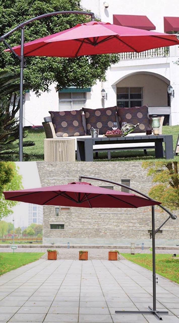 New in box $60 each 10 feet offset off set umbrella tilt crank with cross stand included